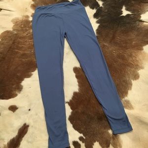 LuLaRoe blue leggings one size super soft!